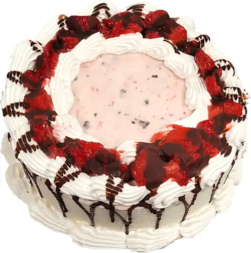 Chocolate Dipped Strawberry Blizzard® Cake