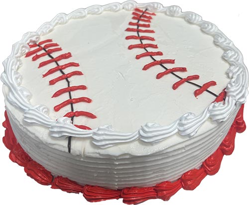 Baseball Ice Cream Cake